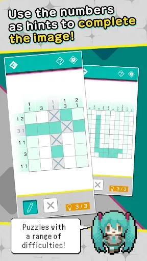 Скриншот 2 — Hatsune Miku Logic Paint