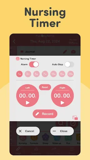 Скриншот 4 — PiyoLog: Newborn Baby Tracker