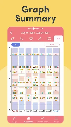 Скриншот 5 — PiyoLog: Newborn Baby Tracker