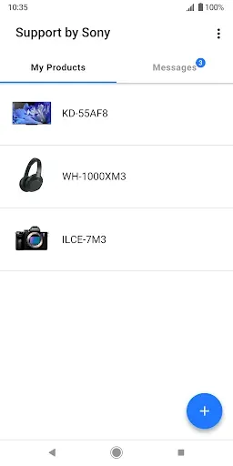 Скриншот 1 — Support by Sony
