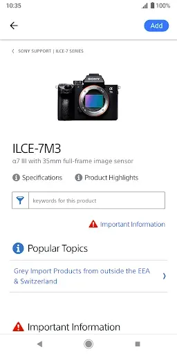Скриншот 3 — Support by Sony