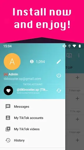 Скриншот 3 — TikBooster - Followers & Likes