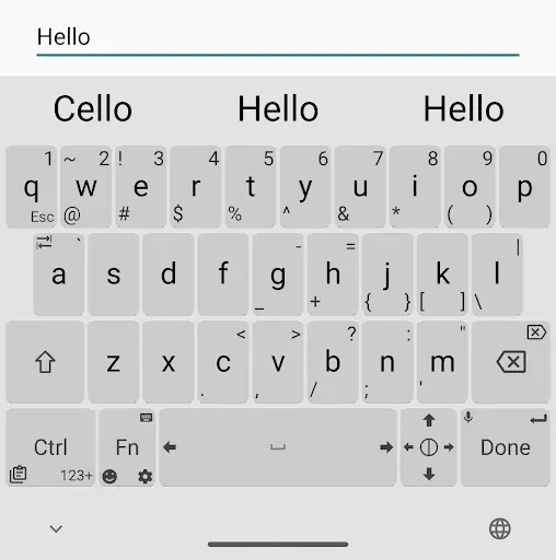 Скриншот 1 — Unexpected Keyboard