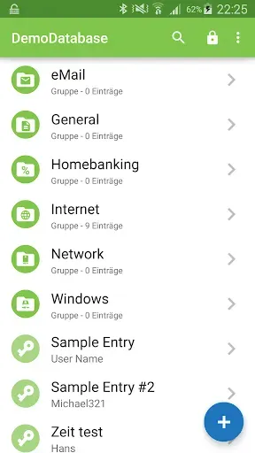 Скриншот 1 — Keepass2Android