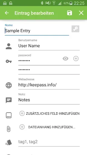 Скриншот 3 — Keepass2Android