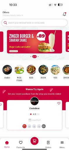 Скриншот 1 — PESITO - Kerala's Own Delivery