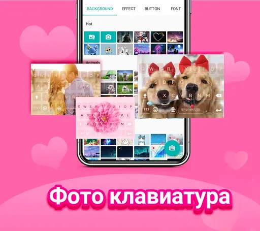 Скриншот 5 — Клавиатура Kika - эмоджи,GIF