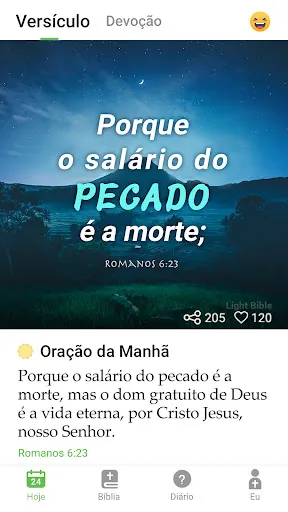 Скриншот 1 — Bíblia sagrada - Versículos