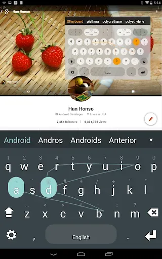 Скриншот 1 — Multiling O Keyboard + emoji