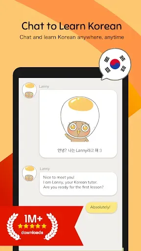 Скриншот 1 — Eggbun: Learn Korean Fun