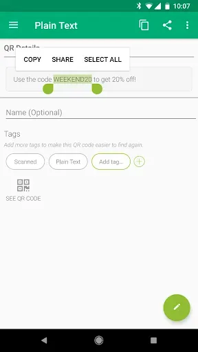 Скриншот 4 — QR Droid Code Scanner