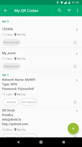 Скриншот 8 — QR Droid Code Scanner