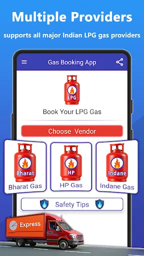 Скриншот 1 — Gas Booking App - Book LPG Gas