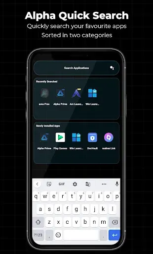 Скриншот 3 — Тема Alpha Hybrid Launcher 4D