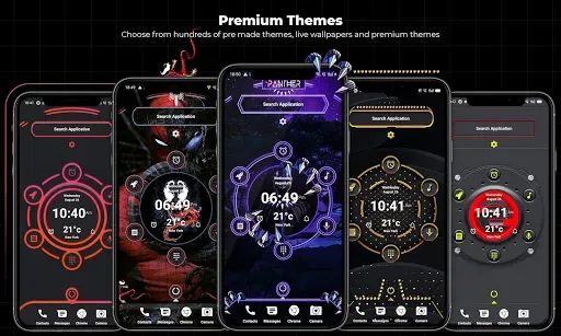 Скриншот 4 — Тема Alpha Hybrid Launcher 4D