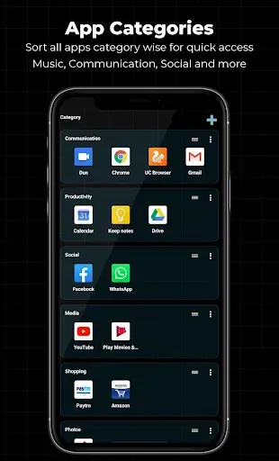 Скриншот 7 — Тема Alpha Hybrid Launcher 4D