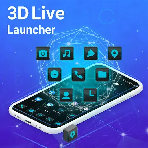 Скриншот 1 — 3D Launcher - Perfect 3D Live