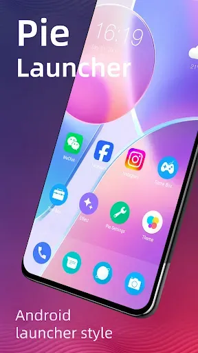 Скриншот 1 — Pie Launcher version 2026