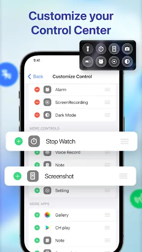Скриншот 2 — Control Center iOS 26