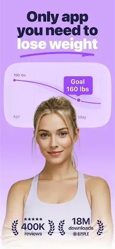 Скриншот 1 — Simple・AI Weight Loss & Health
