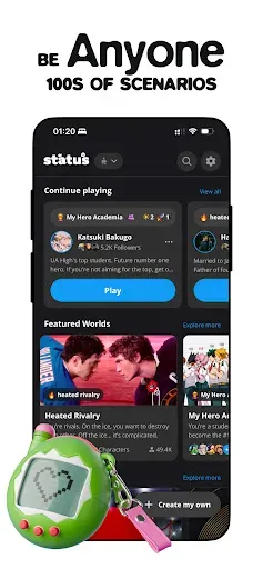 Скриншот 8 — status - sims but social media