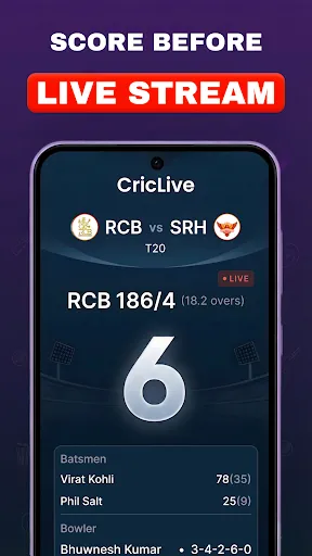 Скриншот 2 — Cricket Live Score: IPL 2026
