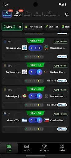 Скриншот 2 — Trực Tiếp Bóng Dá