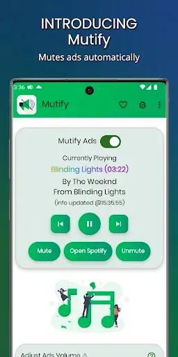 Скриншот 1 — Mutify - Mute annoying ads