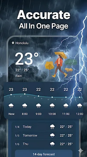 Скриншот 1 — Live Weather & Weather Radar