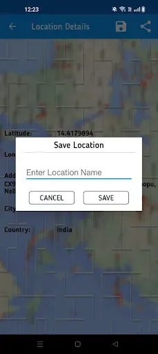 Скриншот 2 — Live Location, GPS Coordinates