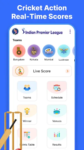 Скриншот 1 — Live Cricket Score