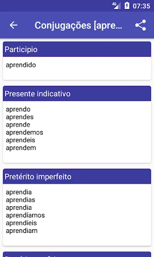 Скриншот 2 — Dicionário de Português