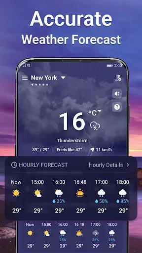 Скриншот 1 — Local Weather & News - Radar
