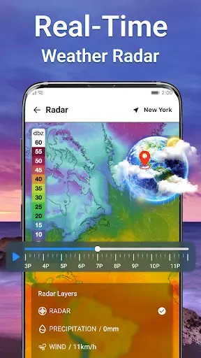 Скриншот 2 — Local Weather & News - Radar