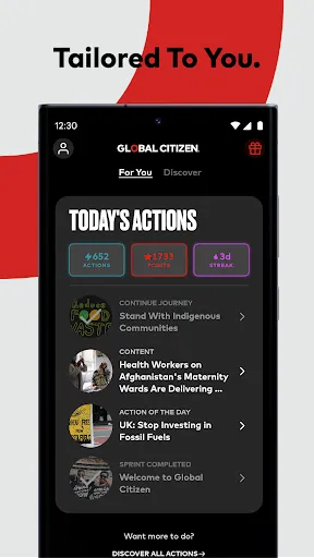 Скриншот 3 — Global Citizen