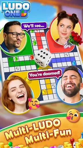 Скриншот 4 — Ludo ONE! Online Board Game