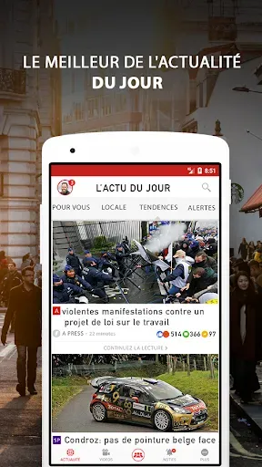Скриншот 3 — Alertes info Belgique