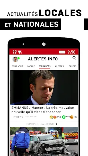 Скриншот 1 — Alertes info France