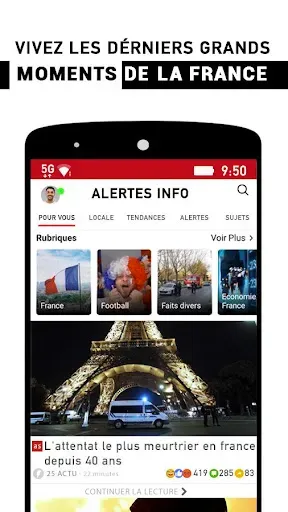 Скриншот 2 — Alertes info France