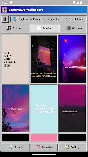 Скриншот 6 — Vaporwave Wallpapers & Radio