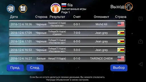 Скриншот 4 — Чемпионат мира по шахматам