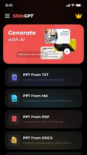 Скриншот 5 — SlideGPT : PPT Maker & Editor