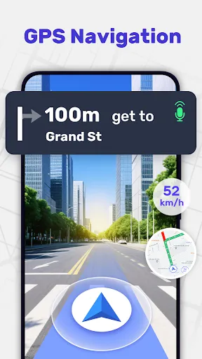 Скриншот 1 — GPS карты, навигатор + спутник