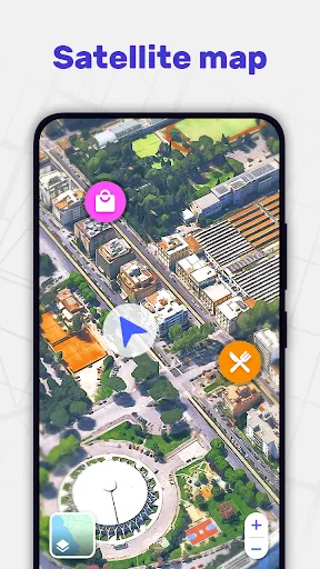 Скриншот 4 — GPS карты, навигатор + спутник