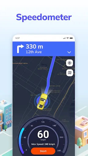 Скриншот 3 — Голосовая GPS Навигация