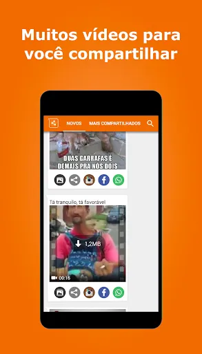 Скриншот 2 — Vídeos e imagens para whatsapp