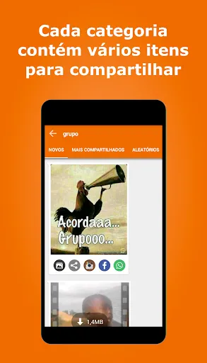 Скриншот 5 — Vídeos e imagens para whatsapp