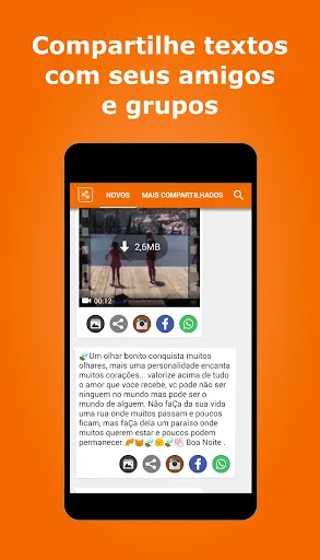 Скриншот 6 — Vídeos e imagens para whatsapp