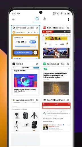Скриншот 3 — CryptoTab Browser Max Speed