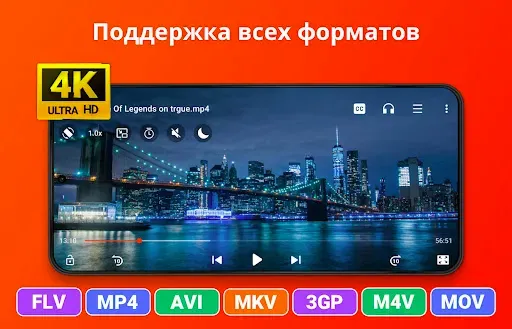Скриншот 1 — видеоплеер всех форматов HD